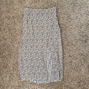 A&F Side Slit Midi Skirt